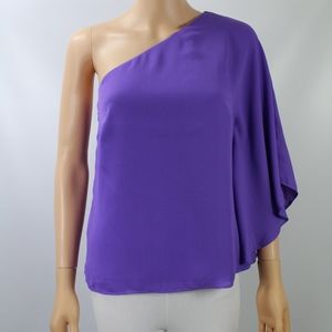 Lauren Ralph Lauren Petite One Shoulder Purple PXS